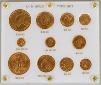 U.S. Gold Eleven Coin Type Set