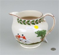 Prattware Hunt Scene Pitcher