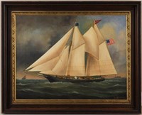 Reginald E. Nickerson, "Vega" Nautical Scene O/C