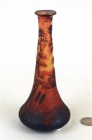 Devez French Cameo Art Glass Vase