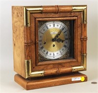 Howard Miller Wood & Brass Cased Mantel Clock