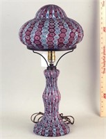 Vintage Murano Millefiore Art Glass Lamp