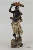 Franz Bergmann Cold Painted Bronze Nubian