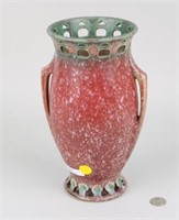 Roseville Pottery Red Ferella Vase