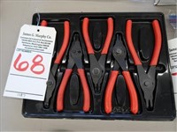 LOT, SNAP-ON SNAP RING PLIERS SET