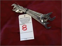 LOT, (4) SNAP-ON OFFSET WRENCHES, 13/16" - 1"
