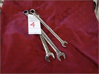 LOT, (3) SNAP-ON WRENCHES, 13/16" - 1-1/8"
