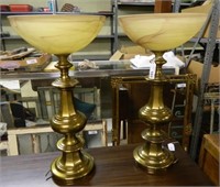 Brass Table Lamps.