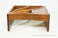 Artisan Made Sculptural  Walnut Coffee Table