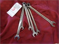 LOT, (6) SNAP-ON WRENCHES, 11/16" - 1-1/8"