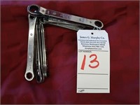 LOT, (6) SNAP-ON RATCHETING WRENCHES, 1/4" - 3/4"