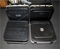 4 Assorted Hard Side Plastic Drum Carry Cases