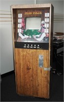 Vintage Stand Up 25 Cent Draw Video Poker Machine