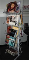60” White Wire Display Shelf Rack & Music Books