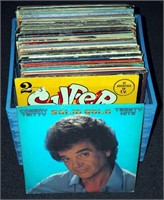 LP Records Milk Crate Lot 70-80S Music Assortment
