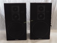 Sanyo SS 685 Bass Reflex Stereo Speakers Pair