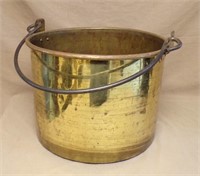 Brass Kindling Pot.  12 1/2" tall.