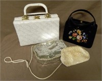 Vintage Handbag Selection.  4 pc.