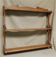 Pine Wall Display Rack.