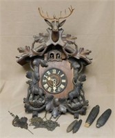 German Black Forest Double Cuckoo Clock.