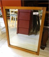 Wooden Framed Mirror.  30 1/2"T x 24 1/2"W.