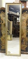 Gilt Framed Full Length Mirror.   48"T x 14 1/2"W.