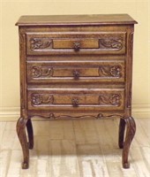 Shell Carved Louis XV Style Oak Chest.