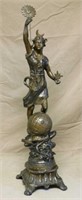 French Spelter Figure of Artemis.