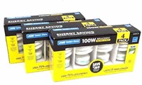 12 100W Compact Fluorescent Light Bulbs
