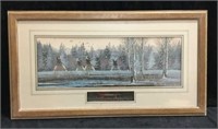 Signed "Hunting Party" Watercolor By Roger Flythe