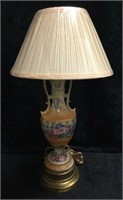 Hand Painted Floral Single Lamp