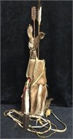 Indian Arrow Pouch with Headdress/Tribal Necklaces