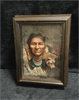 Native Indian Shadow Box Creation by Neil J. Rose