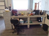 LOT, ASSORTED PPE GEAR, LOCKOUTS, WAREHOUSE BENCH