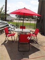 Patio Set with 4 Chairs