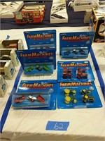 6 replica Farm Machines Toys as shown