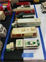 Group of Hess trucks as shown