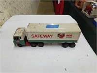 Vintage Safeway tin toy tractor trailer