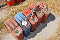 SEVERAL JERRY GAS CANS ! OS