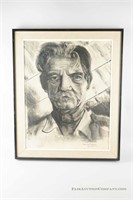 Portrait, Albert Schweitzer - Ank Van Burkom 1960