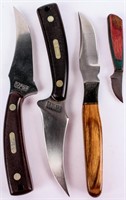 Schrade & Anza Fixed Blade Custom Hunting Knives