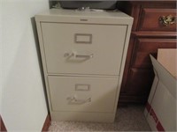 hon 2-drawer metal file cabinet (legal sz width)