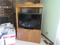 entertainment center on rollers