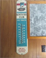 old "kentucky club" 38in tall thermometer