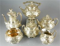 Impressive London Sterling Silver Tea & Coffee Set