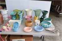 Lot #99 (+/-23pcs) of Haeger pottery to include