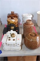 Lot #100 (+/-6) McCoy cookie jars to include;