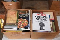 Lot #35 (2) Boxes full of cookbooks to include;