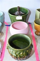 Lot #95 (4) pcs of pottery to include; lamp,