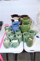 Lot #80 (+/-16pcs) of pottery to include;